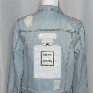 Light Distressed Denim Jacket